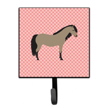 Carolines Treasures Welsh Pony Horse Pink Check Leash or Key Holder BB7910SH4